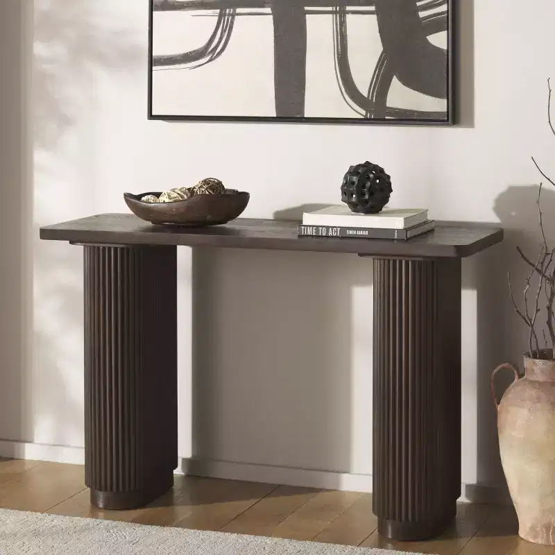 Console Table - - Brown
