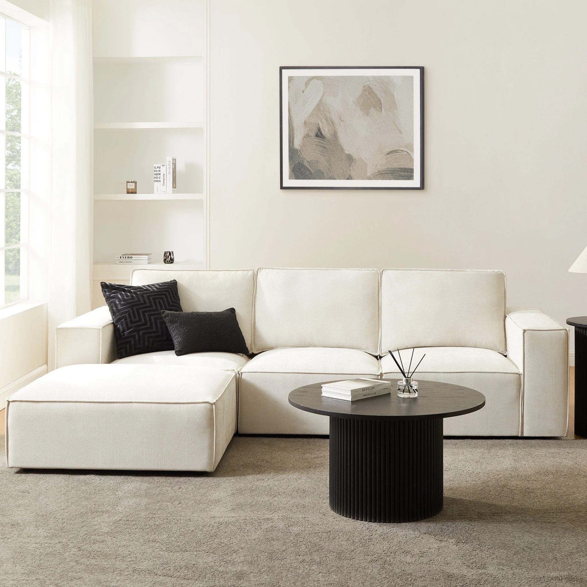 3 Seater Sofa - Ivory