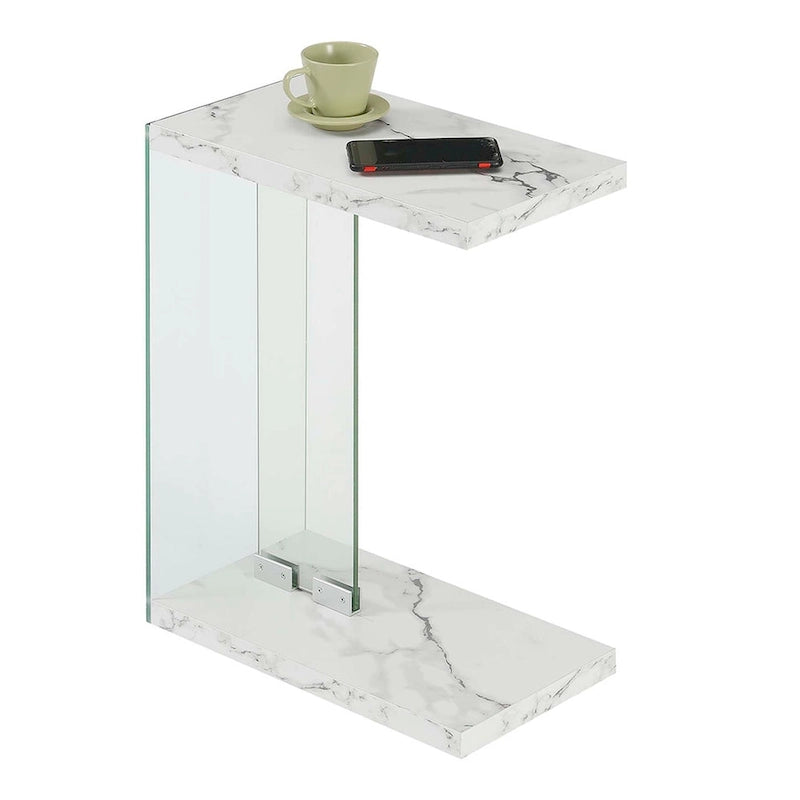 Glass C End Table