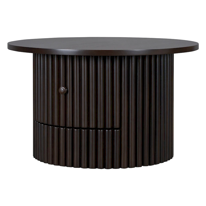 30.5 MDF Coffee Table with Drawer & Slat Base