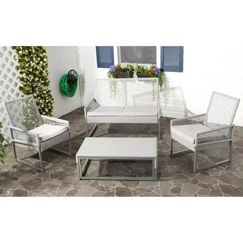 Shawmont Set - Indoor/Outdoor - FOX6010 - Grey/Grey - Safavieh