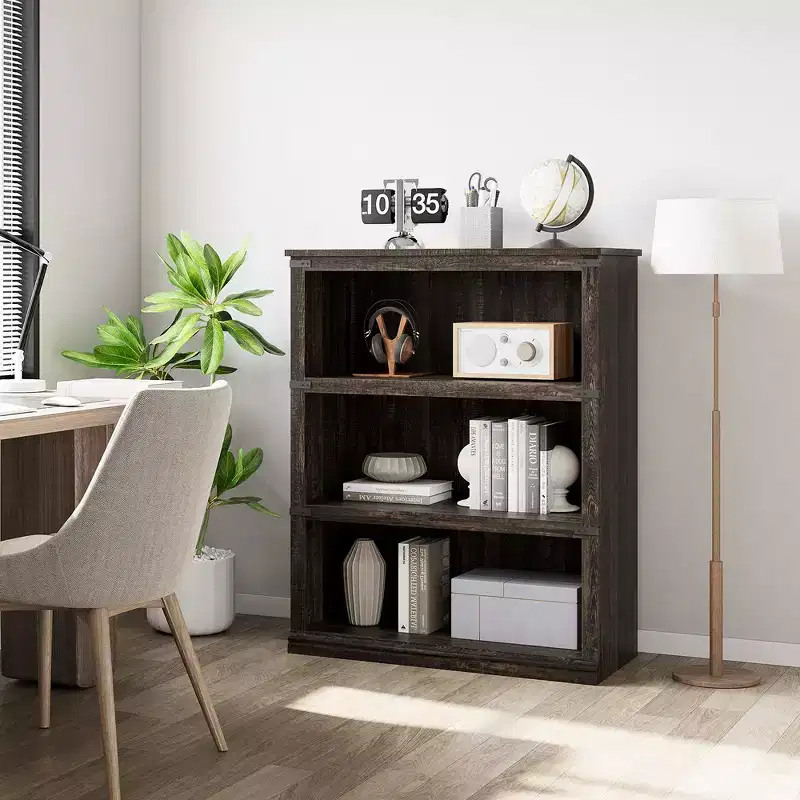 3-Shelf Bookcase, Bookshelves Floor Standing Display Storage Shelves 40 in Tall Bookcase Home Decor Furniture for Home Office, Living Room
