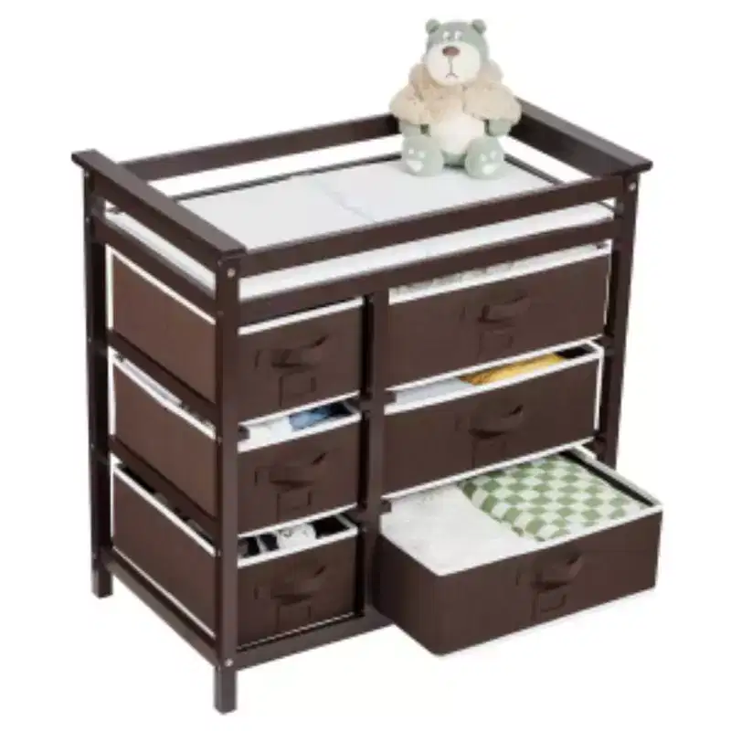 6-Drawer Diaper Changing Table (Plywood & Non-Woven Fabric)