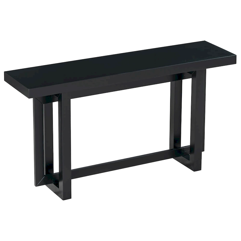 Console Table with Industrial-inspired Concrete Wood Top