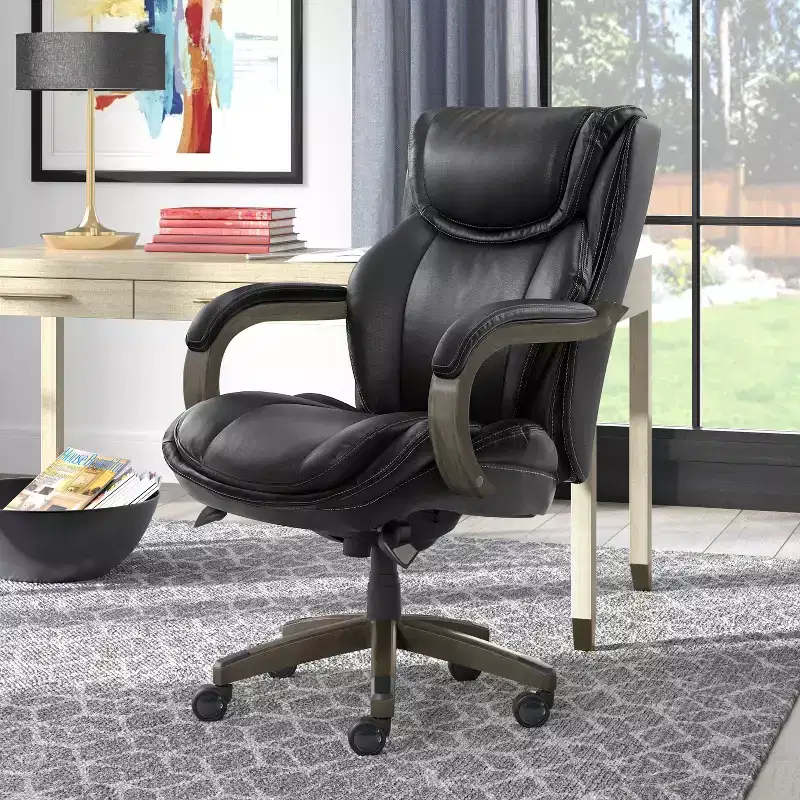 Big & Tall Executive Chair - Bonded Leather, Black, Ergonomic & Adjustable