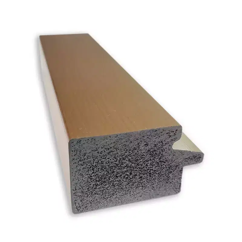 27" x 63" Eva Ambre Framed Full Length Floor/Leaner Mirror Gold - Amanti Art: Modern Polystyrene Rectangle Design