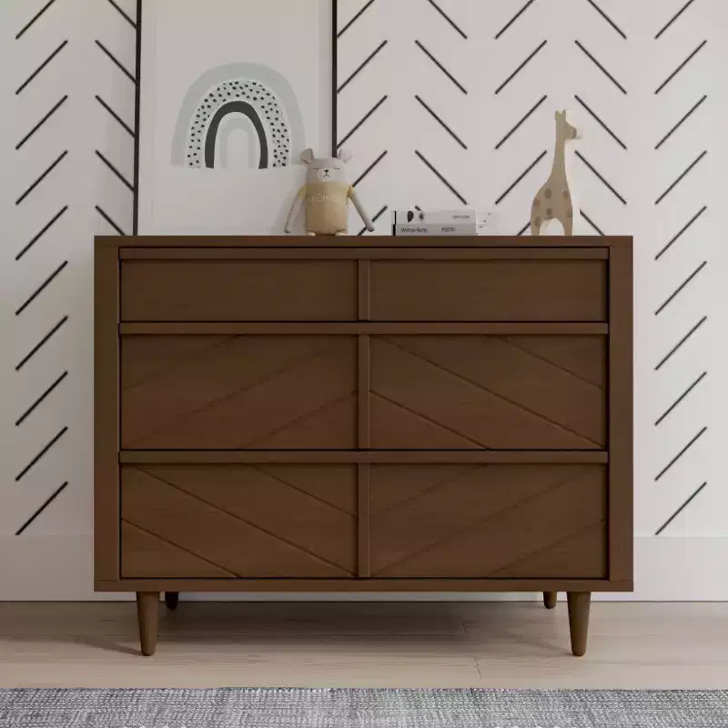 3 Drawer Dresser for Nursery or Bedroom, Anti-Tip Kit Included to Prevent Tipping, Non-Toxic, Baby Safe Finish