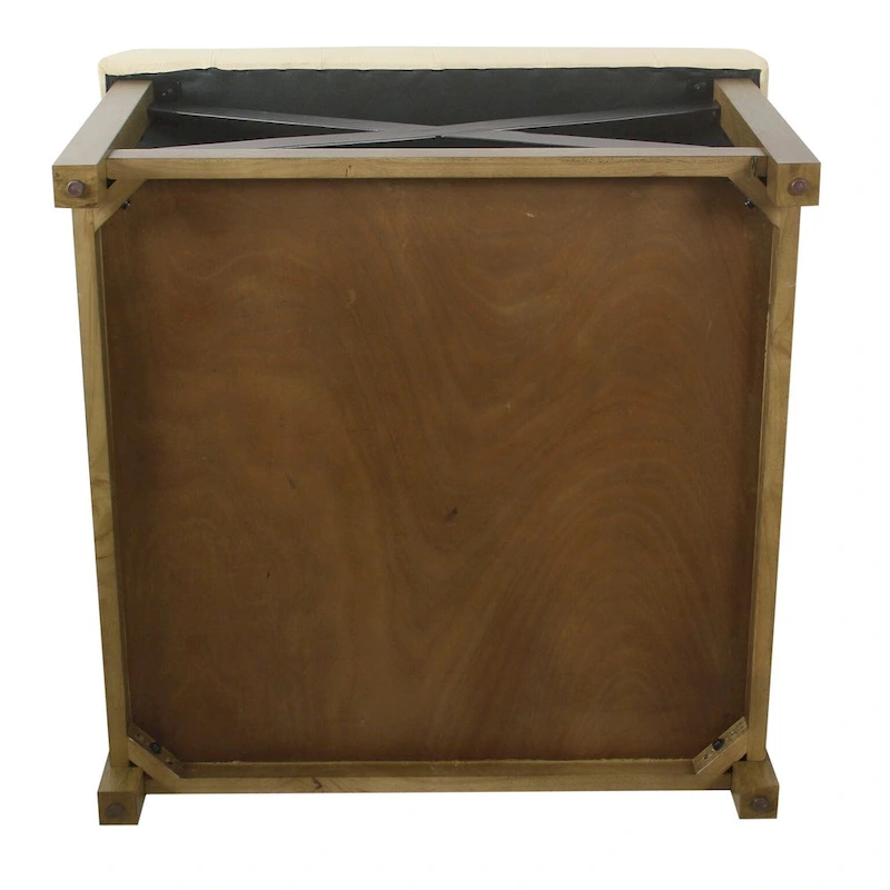 HomePop Tufted Top square cocktail Ottoman