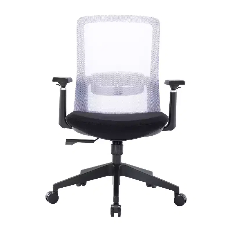 46 in.H Adjustable Height Black PU Leather Seat Material with Swivels Ergonomic Office Chairs