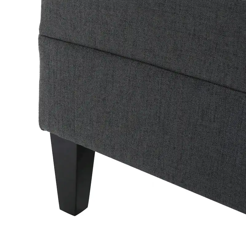 Tiernan Tufted Fabric Ottoman by Christopher Knight Home