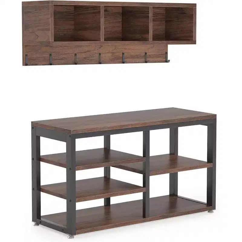 Tribesigns Coat Shoe Stand Set