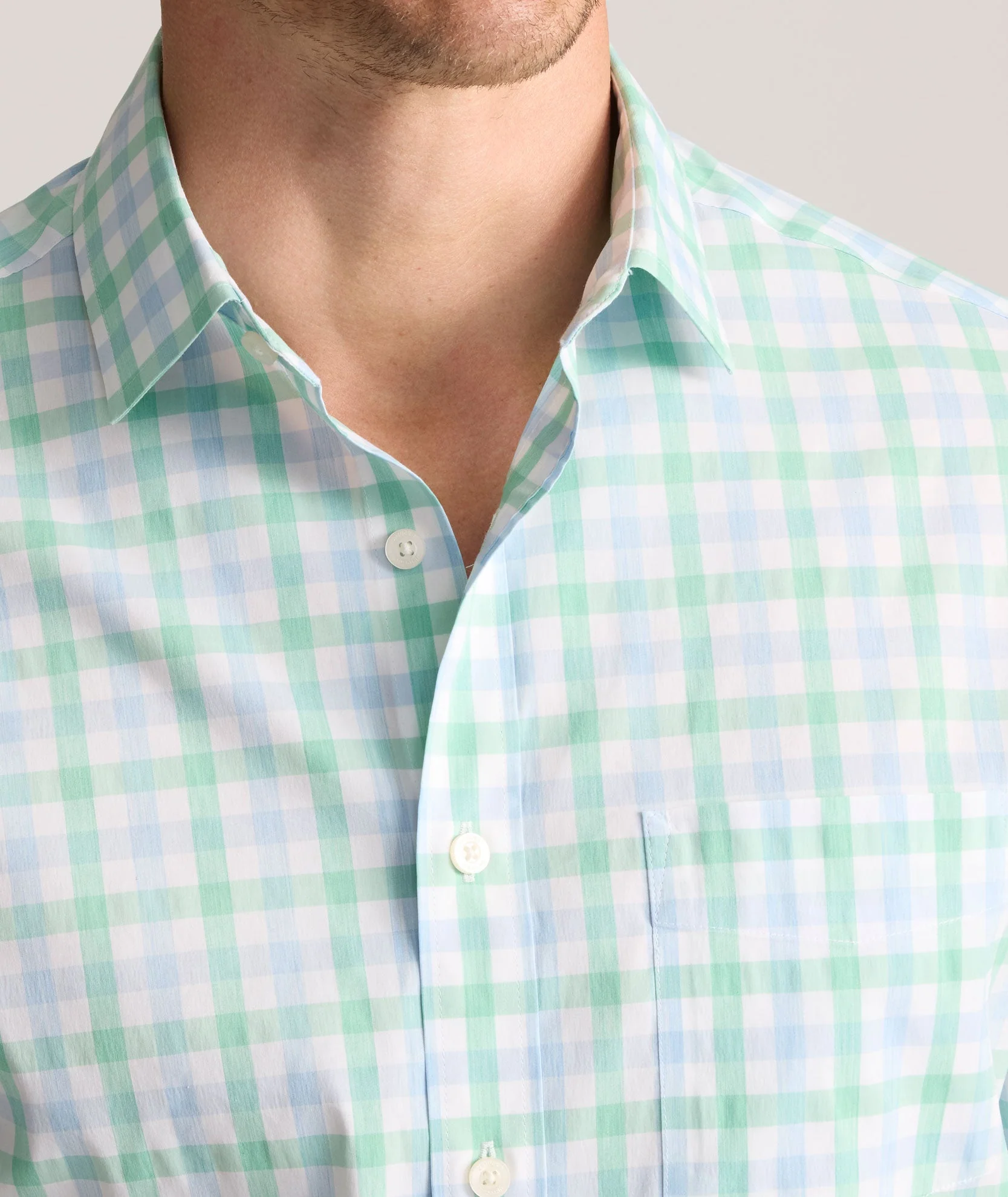 Cotton-Nylon Cooling Shirt (Light Blue)