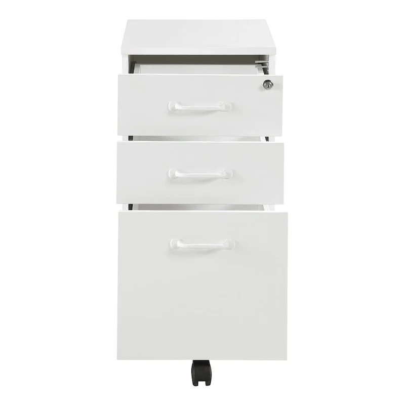 3-Drawer Mobile File Cabinet