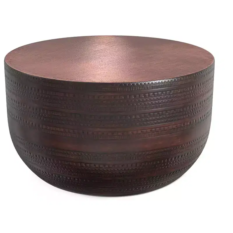 Jean 29.5 inch Wide Boho Metal Coffee Table, Assembled