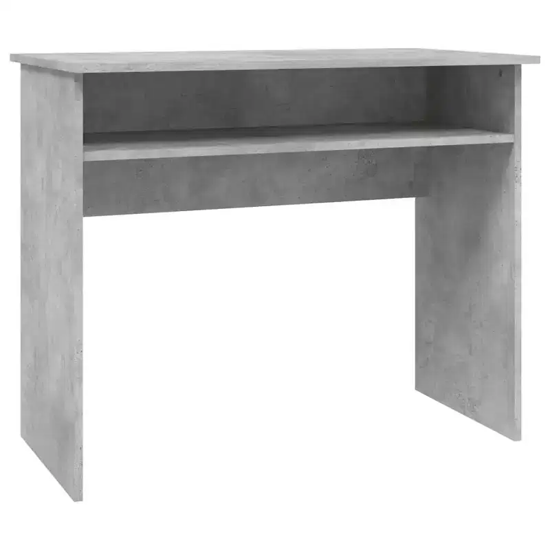 vidaXL Desk White Engineered Wood Small Desk Rectangular Modern