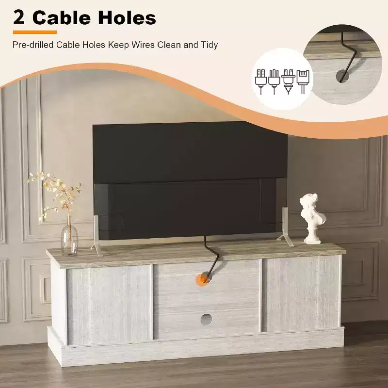 Media Console: Where Modern Entertainment Meets Rustic Warmth