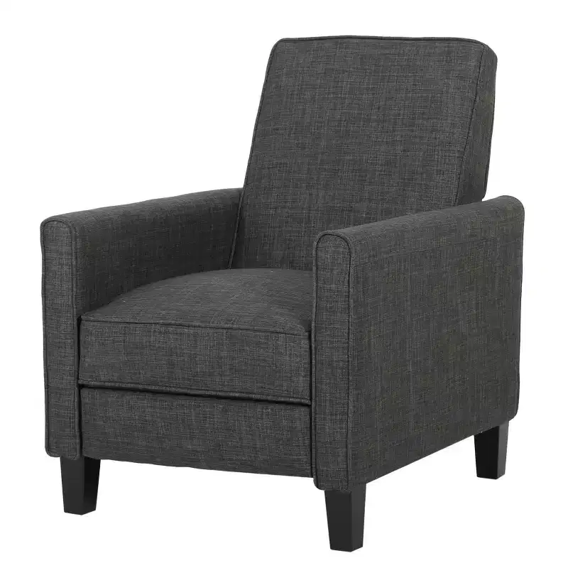 Darvis Recliner Club Chair: Compact, Upholstered, Tapered Legs - Christopher Knight Home