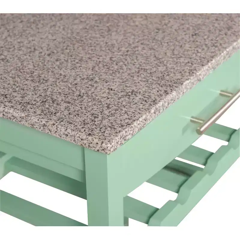 Roger Kitchen Island Granite Top - Linon