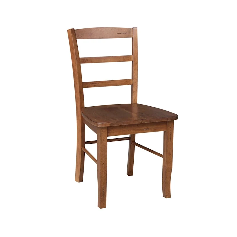 42 Drop Leaf Dining Table with 4 Ladderback Chairs - 5 Piece Set