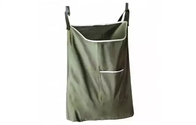 Narwey Laundry Collector, Laundry Hamper, Door Hanging Laundry bag with hooks (Army green, 65Liters)