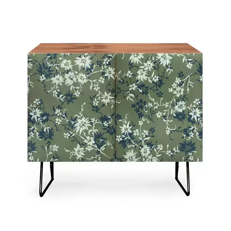 Wagner Campelo Florada Walnut Credenza - Deny Designs