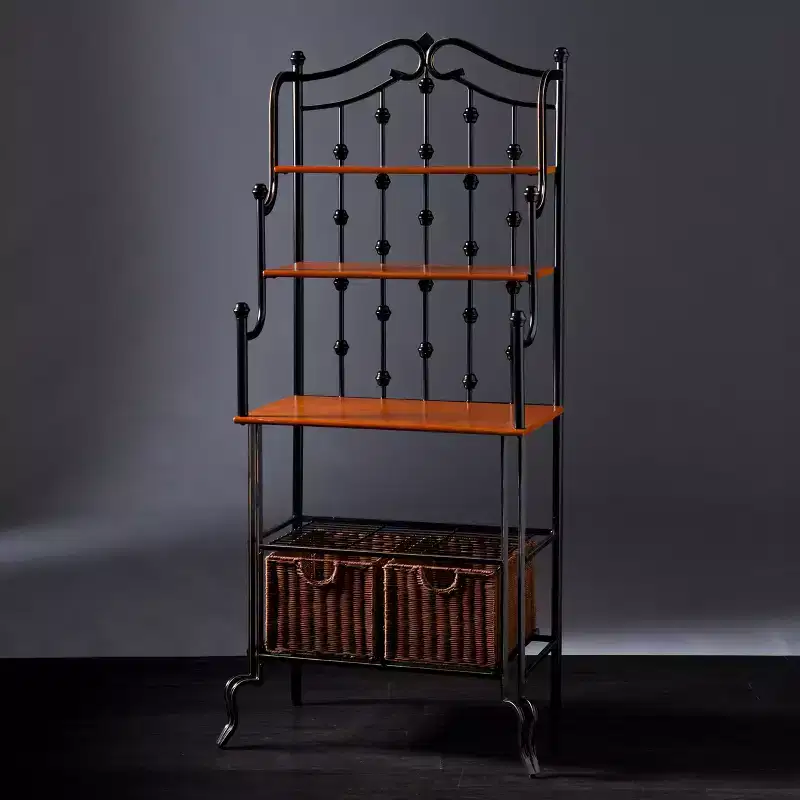 Saint Pierre Bakers Rack - Black/Brown - SEI