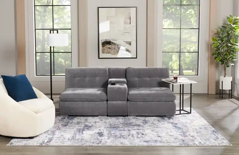 28.7 Chenille Boucle Fabric Curved Accent Chair with Removable Seat Cushion