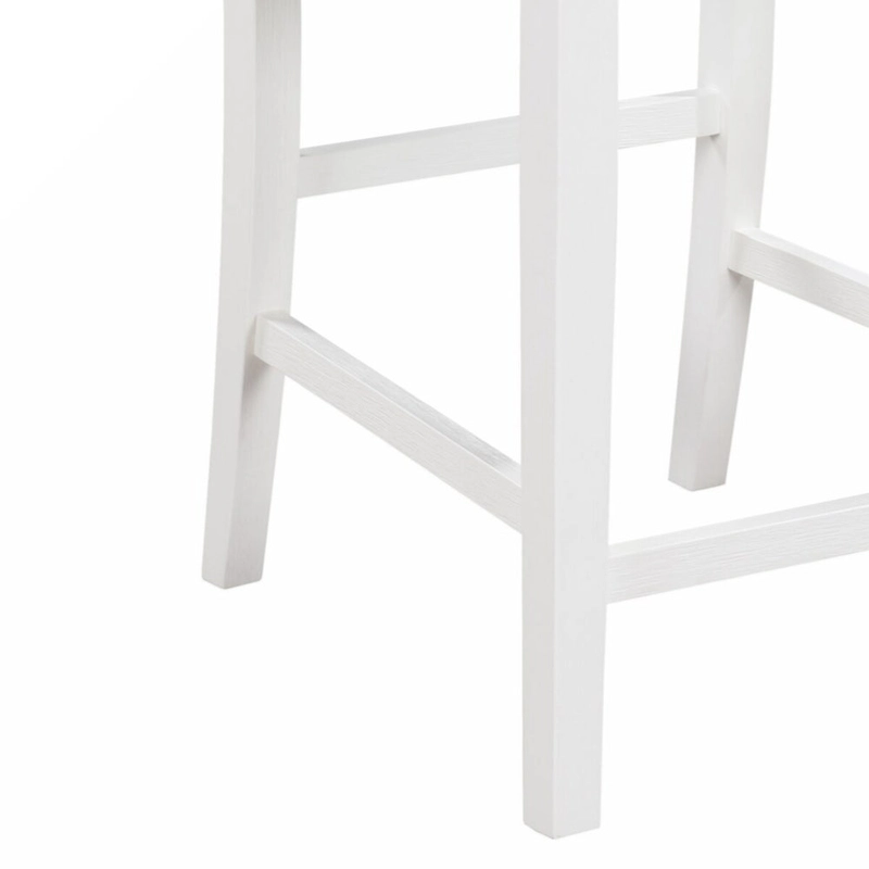 Graham 36 3-Piece Finish Small Space Counter Height Dining Table with Shelves and 2 Chairs
