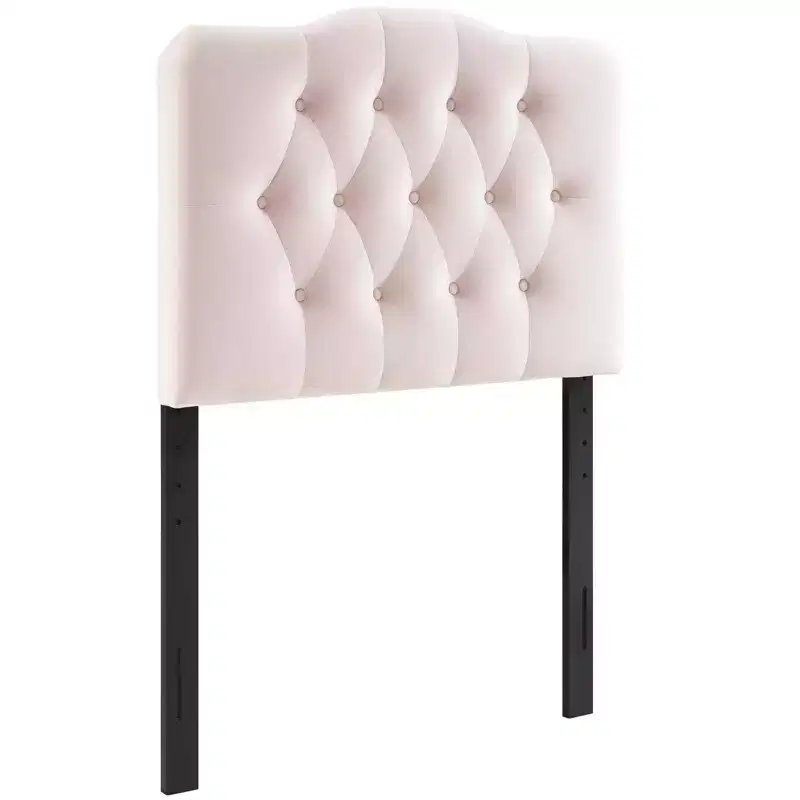 Twin Annabel Diamond Tufted Performance Velvet Headboard Pink - Modway
