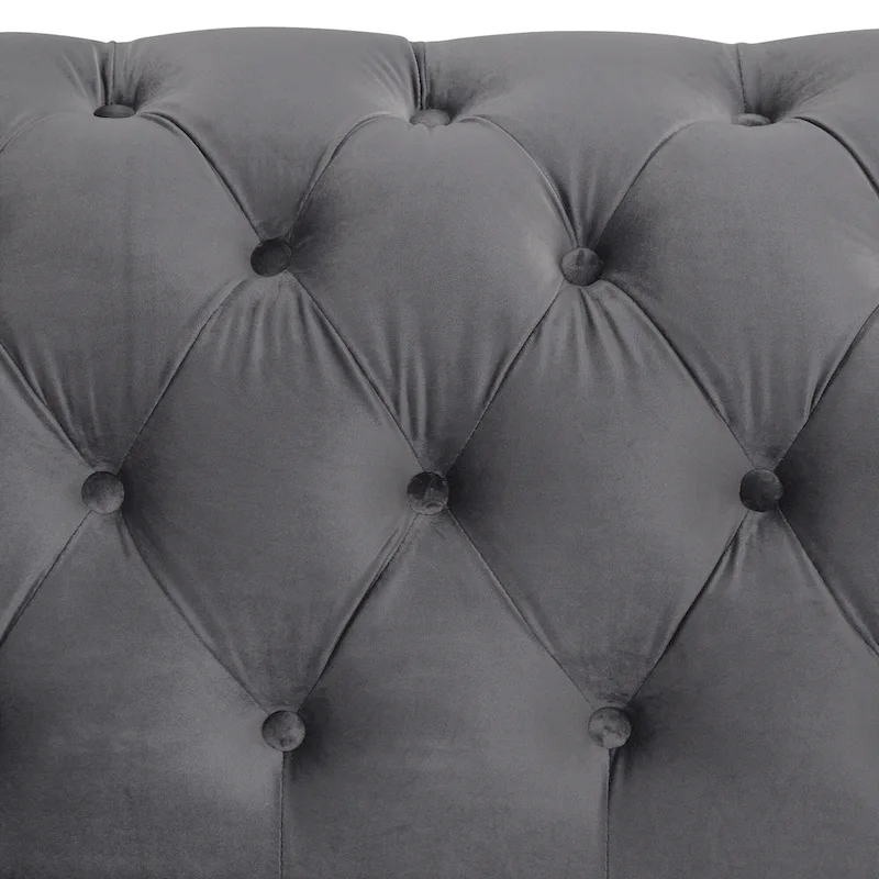 64.3 Velvet Upholstered Loveseat Sofa,Modern Loveseat Sofa with Thick Removable Seat Cushion,2-Person Loveseat Sofa Couch