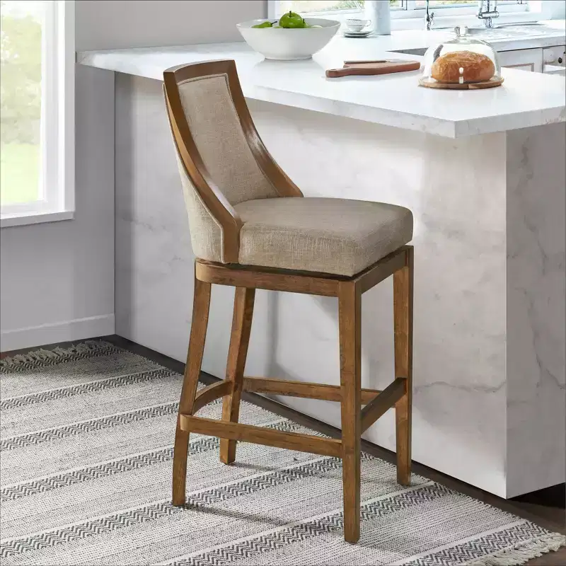 Ellie Bar Height Stool with Back - Alaterre Furniture