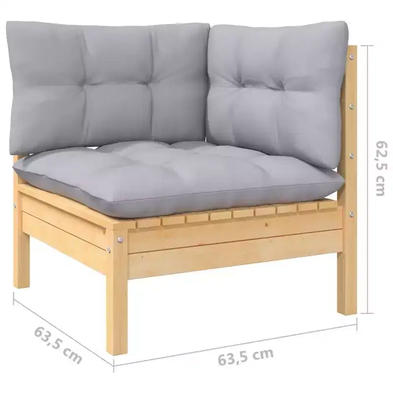 vidaXL Garden Lounge Set with and Cushions