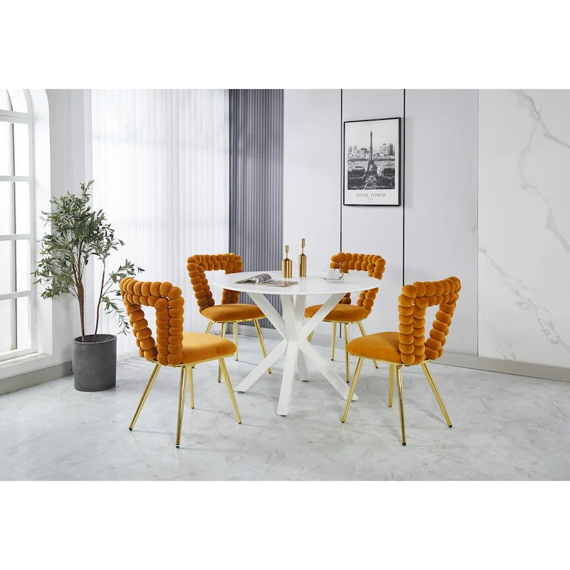22.04 Accent Chairs with Iron Legs (Set of 2)