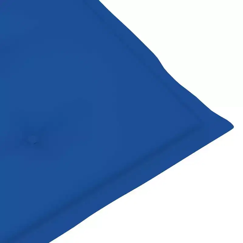 vidaXL Garden Chair Set of 4 Royal Blue Solid Acacia Wood, 100% Polyester