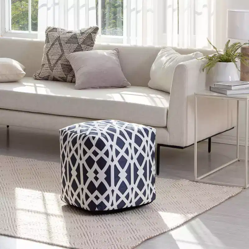 Sark Indoor/Outdoor Pouf - Anji Mountain