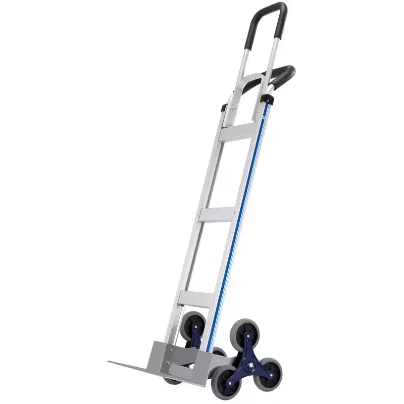 VEVOR Stair Climbing Cart, 550 lbs Load Capacity, Aluminum Hand Truck Dolly with Dual Handles, Integrated Frame & Nonslip Rubber Wheels