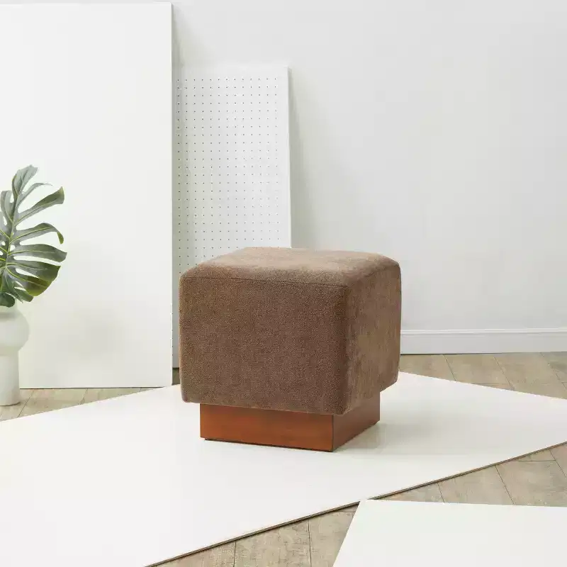 Natalya Square Ottoman - SFV5128 - Safavieh Couture
