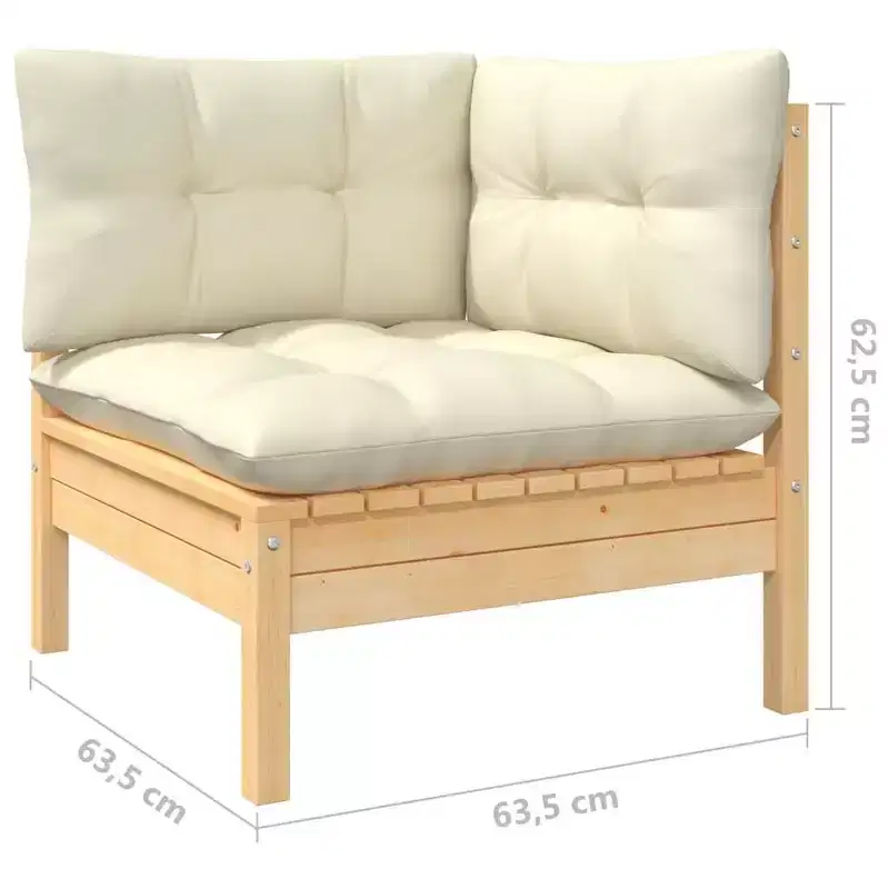 vidaXL Garden Lounge Set with and Cushions