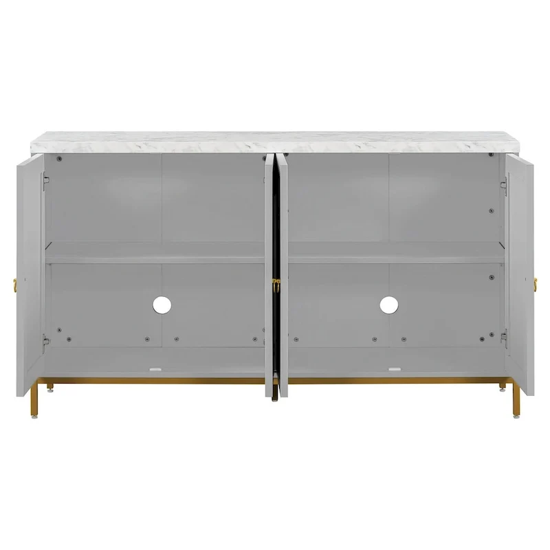 59 Sideboard Buffet Cabinet with Adjustable Shelf
