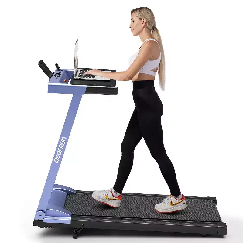DeerRun A1 6% Incline Walking & Running Treadmill with Handrails, 0.67.5 MPH, 300 lb Capacity for Home Fitness