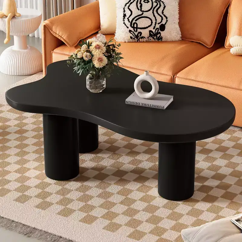 MDF Cloud-Shape 3-Leg Coffee Table