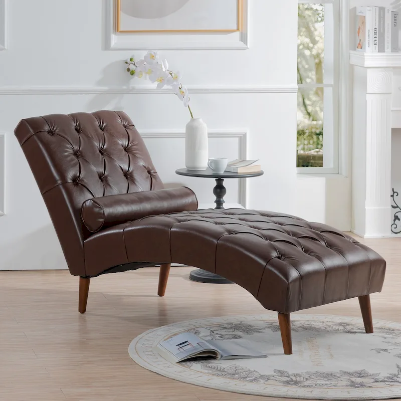 62W Upholstered Chaise Lounge