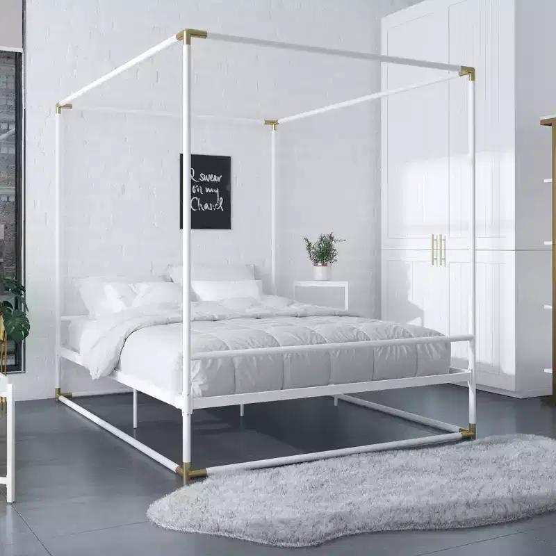 CosmoLiving by Cosmopolitan Celeste Canopy Metal Bed