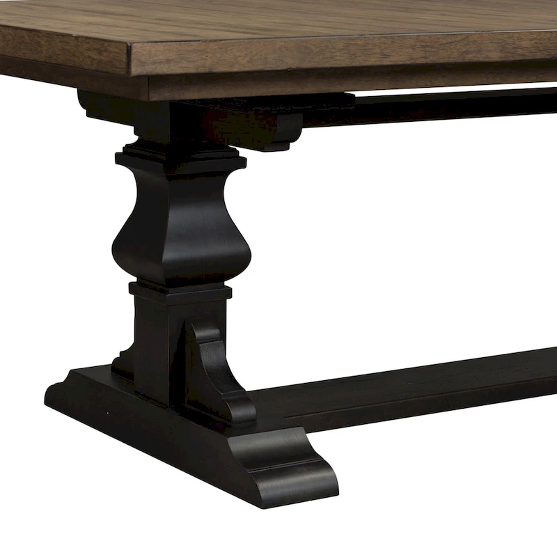 Harvest Home Chalkboard 7 Piece Trestle Table Set