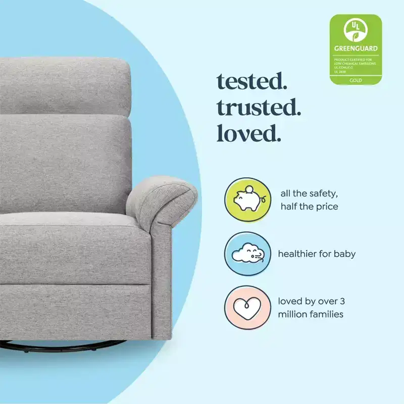 Recliner and Swivel Glider with Adjustable Headrest and Armrests