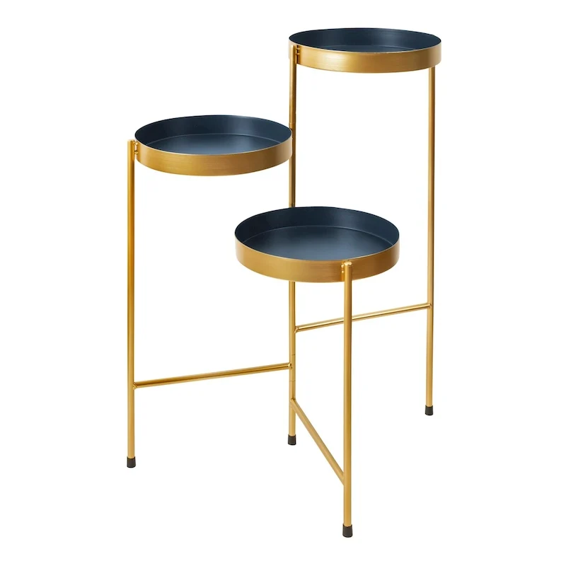 Metal 3-tier Modern Plant Stand - 16x21x30