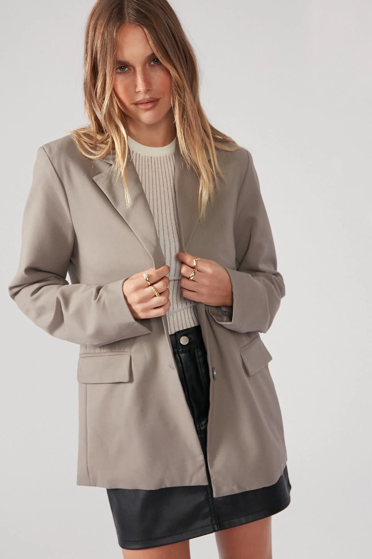 Tailored Blazer Grey
