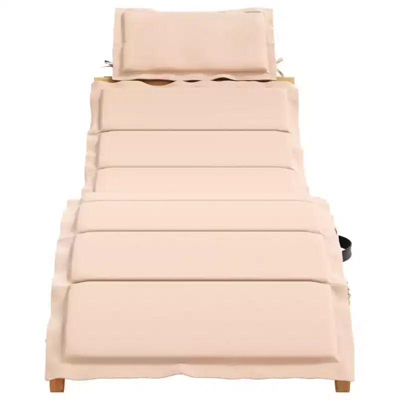 vidaXL Sun lounger21.65 x 72.44 x 25.20 in Solid Acacia Wood