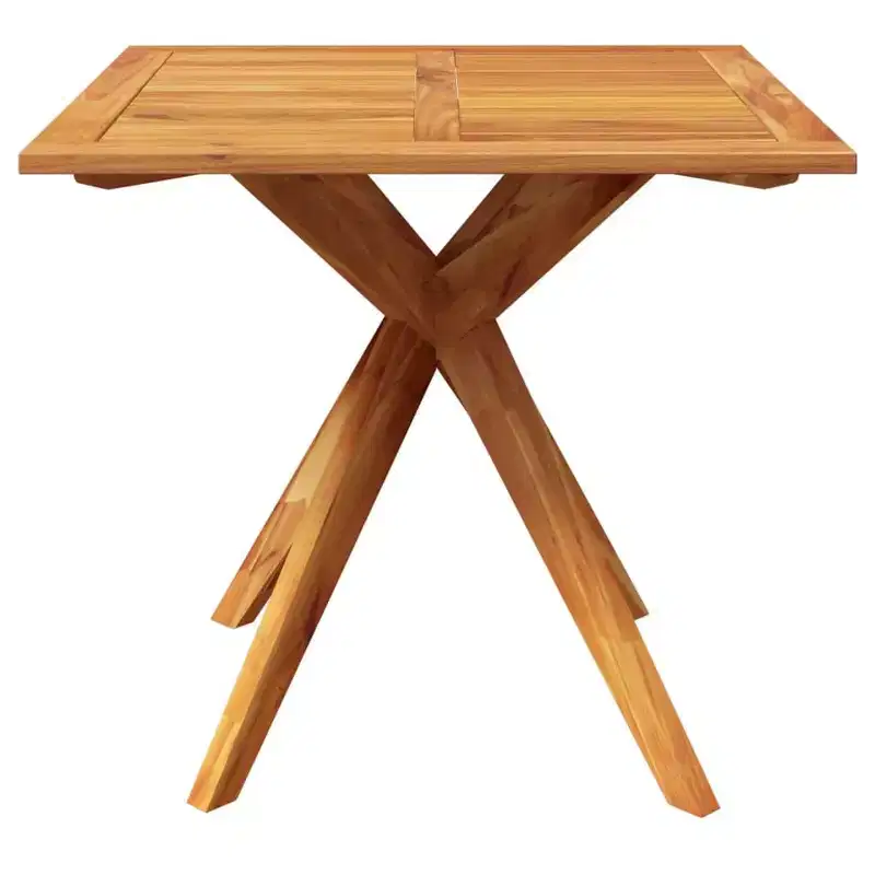 vidaXL Garden Table Natural Wood Solid Acacia Wood Medium - 33.5 x 33.5 x 29.5 Square