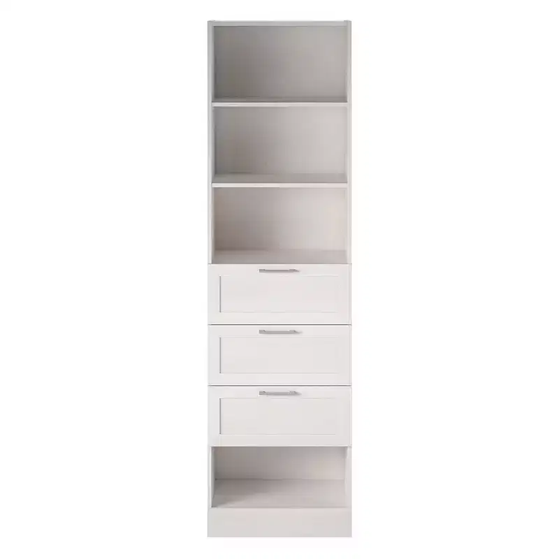 Ameriwood Home Elba 3 Drawer Modular Closet Unit, Ivory Oak